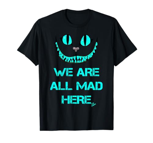 We are all mad here - Funny cats - Cheshire cat Tシャツのサムネイル