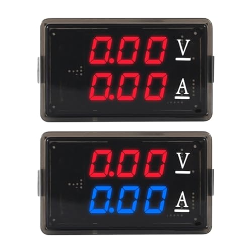 Multimètre DC 0-100V 10A bleu pour mesure précise de tension et courant continu
