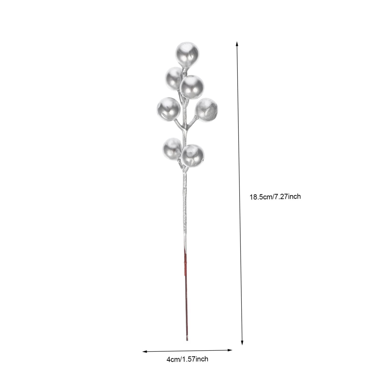 PRETYZOOM 4 Set Eleganti Bacche Di Natale Steli Di Bacche Artificiali Rami Di Bacche Finte Lavorazione Delicata Per Apparecchiare La Tavola 30 Pezzi * 4