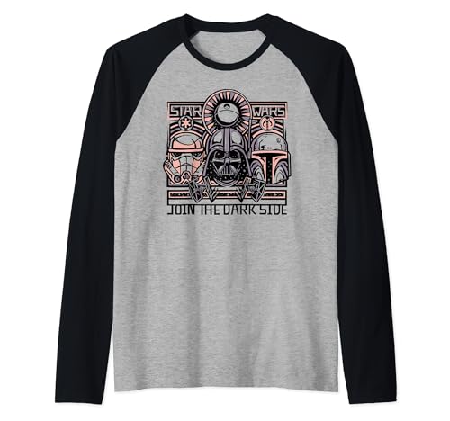 Star Wars Join The Dark Side maillot raglan au motif collage bohème unique