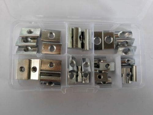 35pcs M4/M5/M6/M8 For 30/40 Series T Sliding Nut Block Slot Nuts Assortment Set