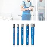 【Múltiples tamaños】El juego incluye brocas de diamante de 5, 6, 8, 10 y 12 mm con diferentes estilos para satisfacer diferentes necesidades.