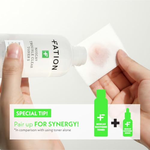Fation Nosca9 Soothing Toner S | 2% PHA & LHA Exfoliating Toner for Sensitive Skin | Moisturizing, Hypdrating & Quick Absorption Korean Skincare (Pack of 1, 6.76 Fl Oz) — view 5