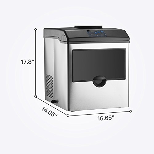 Máquina comercial para hacer hielo con dispensador de agua miniatura 7