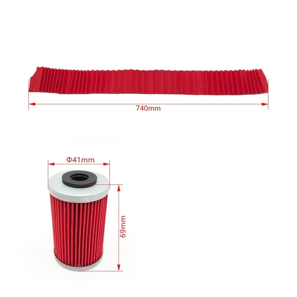 Filtr oleju motocyklowego 2/4/6/8 szt. 77038005044 do KT SXF250 XCF450 EXC500 XCW450, Husqva FC450, Husabe FE450 FE570, filtry paliwa Strony(8 Pcs)
