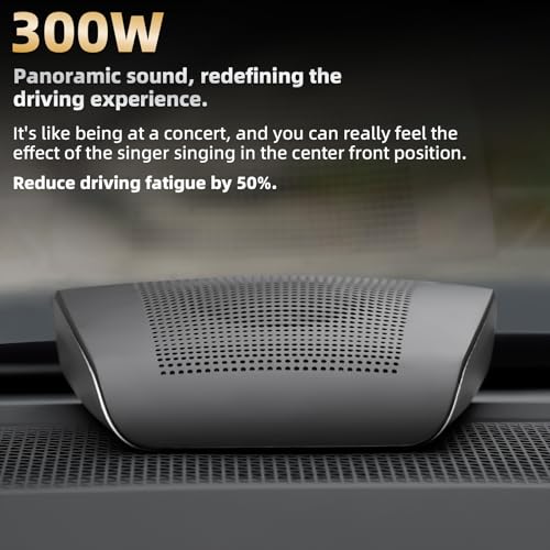 Image of Universal Car Center Channel Speaker - High Performance Surround Sound System, Surface Mount Mid-Dash Audio for All Vehicles, Easy No-Cut Installation, Sleek Design (Fits Trucks /SUVs /Sedans)
