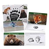 MEROCO Forest Animals Tracks Cards for Kids,Animal Tracks Matching Game Flash Cards,Homeschool Animal Games Kids Learning Educational Toys Preschool Autism Learning Materials
