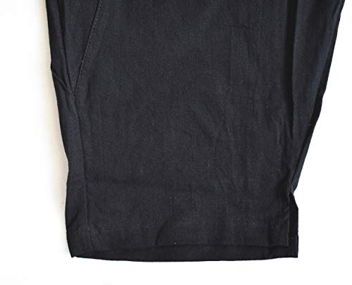 PACEIADTA Men's Cotton Linen Drawstring Pants Elastic Waist Casual Summer Beach Pants4