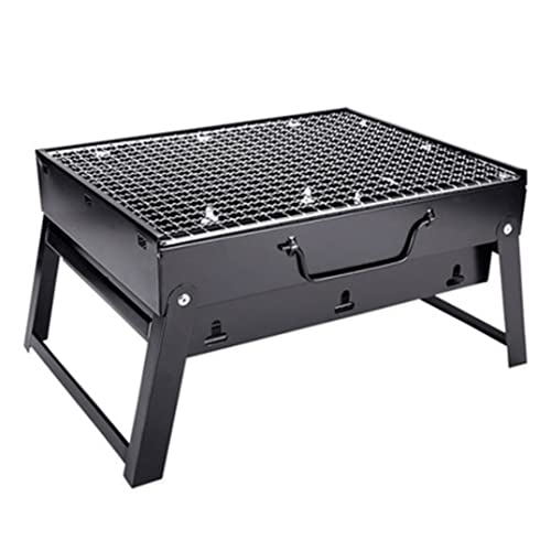 BOGAZY Barbacoa Carbón Parrilla De Carbón Plegable Portátil, Barbacoa Acero Inoxidable para Exteriores, para Pícnic Al Aire Libre Portátil(43 * 29 * 23cm)