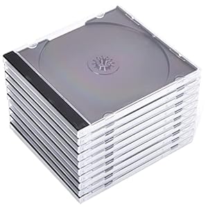 Hama Lege CD-hoesjes 10 stuks (Jewel Case voor CD/DVD/Blu-ray, lege box voor archivering, opslag, standaard CD…