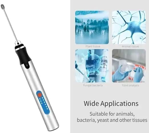 Tissue Grinder Cell Tissue Grinder Handheld Micro-Tissue Sample Crusher with Speed Range 5000/10000/18000rpm 3 Gears Adjustable