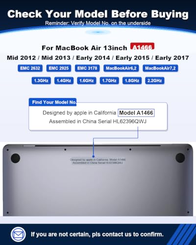 Image of A1466 Replacement Screen for MacBook Air 13-inch Full LCD Display Assembly | Color: Silver，2012 2013 2014 2015 2017 Year, Model: EMC 2559 EMC 2632 EMC 2925 EMC 3178, 1440x 900 , Fix Kit
