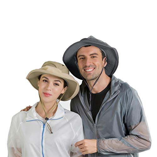 CHIC DIARY Moskito Kopfnetz Hut Unisex Sonnenhut Fischerhut Dschungel Gesichtsmaske Schutz Bienenhut für Outdoor… – Bild 7