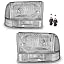 Chrome Housing | With High & Low Beam Bulbs