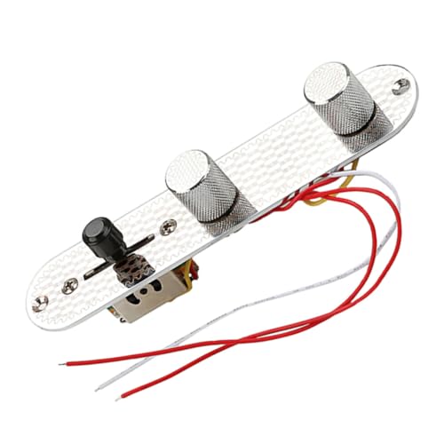 VANZACK Guitar Wiring Harness Pre Way Control Plate Knob Durable Construction for Enhanced Sound Quality Unique Pattern Design for Guitars
