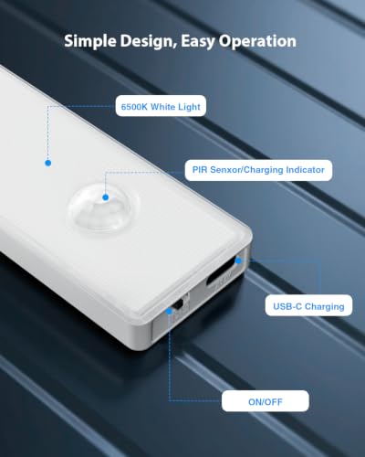 Abovizo Under Cabinet Lighting Wireless, Motion Sensor Light Indoor, 2 Pack - image 4