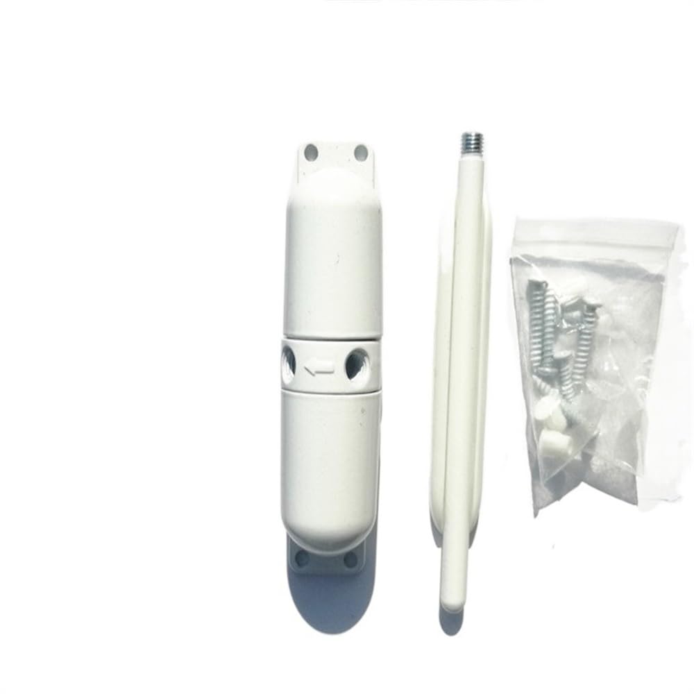 Lkfjnhepf White Door Closer 1 Set Adjustable Surface Mounted Spring Door Closer Automatic Not Positioning Hardware 10-70 Kgs(White)