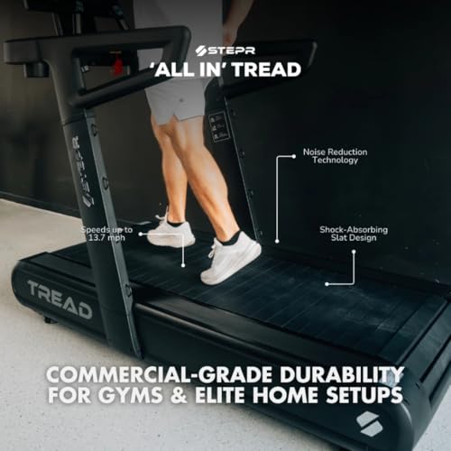 Image of STEPR All-in Tread XL Slat Belt Treadmill - Run, Push /Pull, Manual | Commercial or Home Use, 13.7 MPH, 15% Incline, 440 lb Capacity