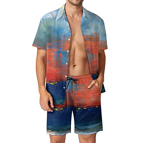 Ensemble homme grande taille short et chemise légère été chic