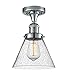 Innovations 517-1CH-PC-G44 1 Light Semi-Flush Mount, Polished Chrome