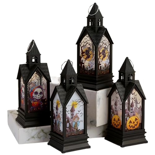 Faroles de Halloween LED para centro de mesa y decoración de ventanas 3