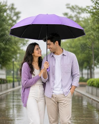 Image of Umbrella for Women | Umbrellas for Men | UV Coated 3 Fold Umbrella for Rain with Auto Open and Close Small Folding Travel-Foldable Windshield