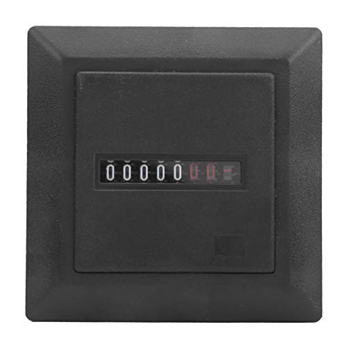 Contador de horas con pantalla digital, AC 220-240V 50Hz Contador de horas inductivo para motores pequeños, Herramientas de temporizador para maquinaria de ingeniería para vehículos de construcción ma