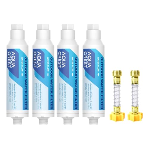 AQUA CREST Inline Water Filter, Dedicated for Car...