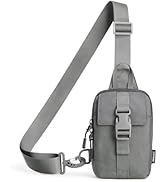 G4Free Waterproof Mini Crossbody Sling Bag, Small Chest Fanny Pack for Men, Lightweight Travel Sp...