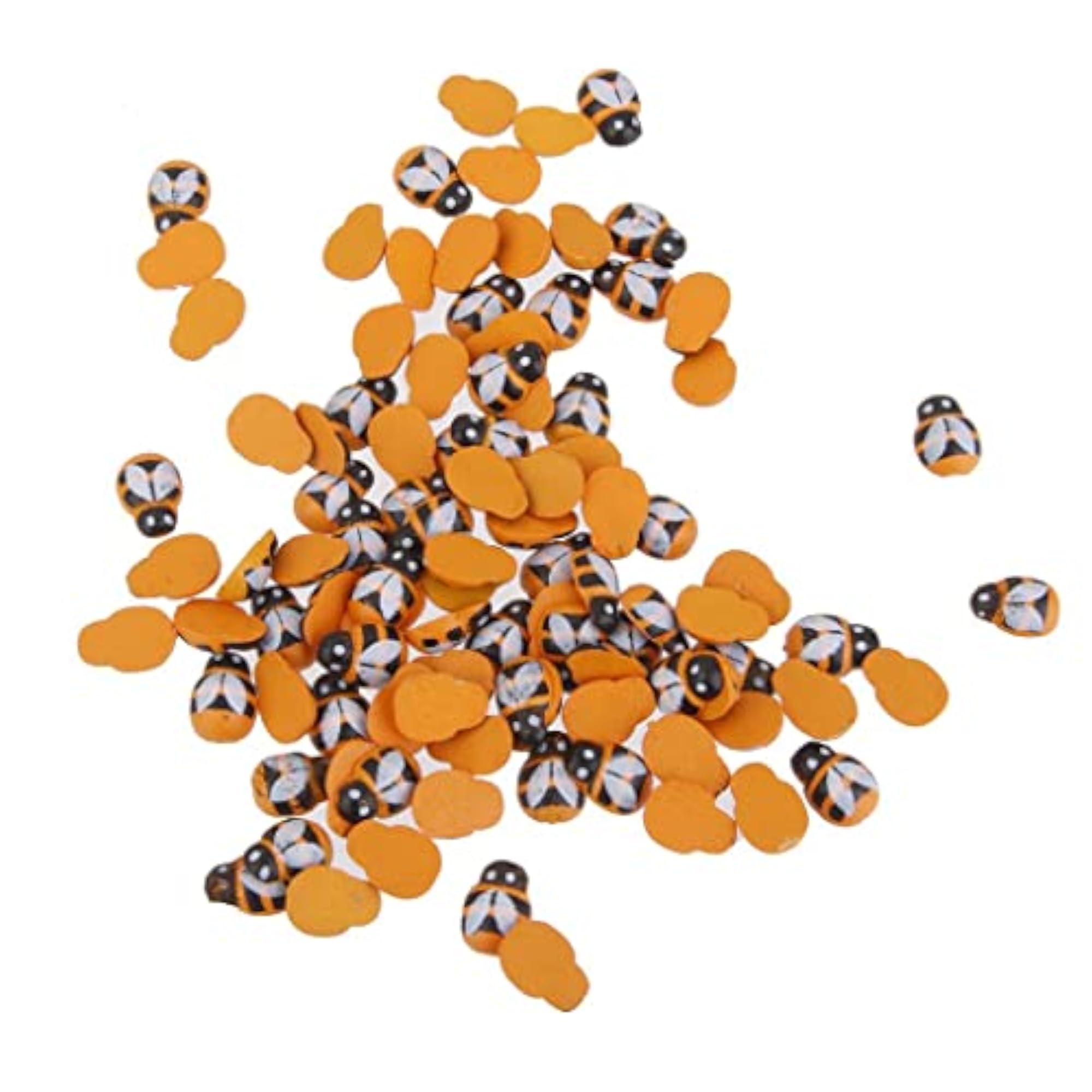 200pcs Tiny Wooden Bees Embellishment Craft