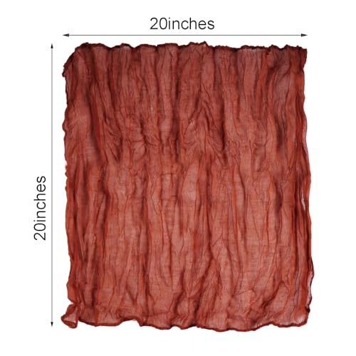 Nydotd 12 piezas servilletas de tela 50x50 cm russet miniatura 2
