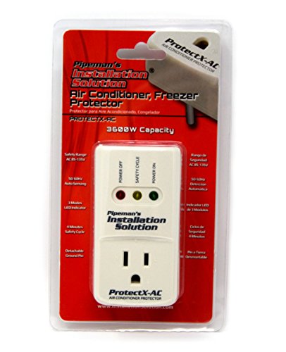 Pipeman's Installation Solution 3600 Watts Air Conditioner Surge Brownout Voltage Freezer Protector (New Model)