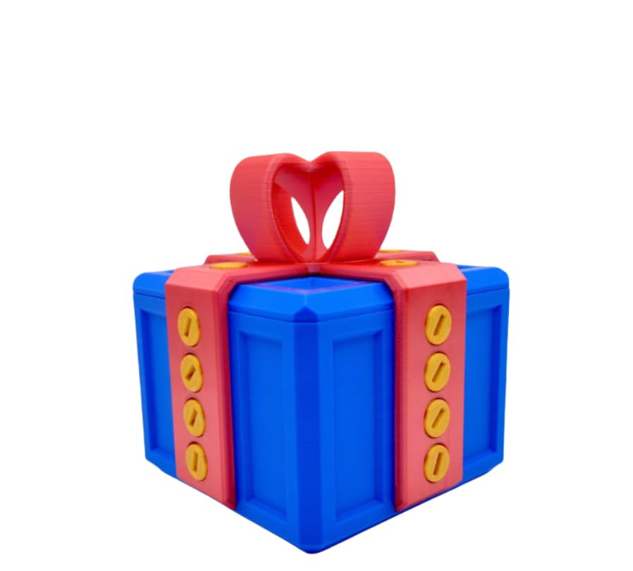 3D Annoying Gift Box,Puzzle Box with Screws,Prank Screw Gift Box