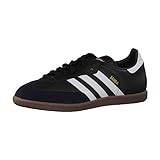 Adidas Samba Classic, Schwarz-weiß, Zapatillas de Fútbol Hombre, Negro (Black/Running White), 44 2/3 EU