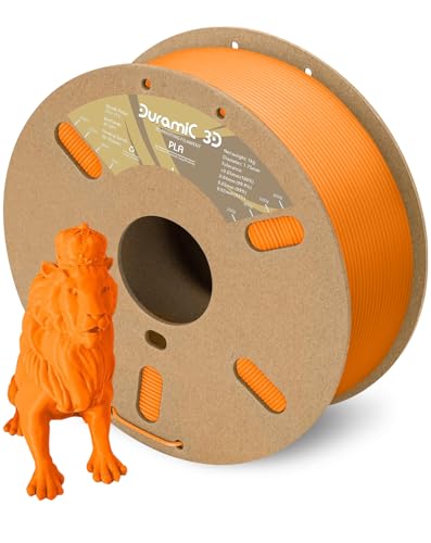 Image of DURAMIC 3D PLA Filament Basic for 3D Printer Neatly Wound Easy Printing | 3D Printing Filament 1.75mm, Dimensional Accuracy + /- 0.02 mm, Fit Most FDM 3D Printers 1KG PLA Orange