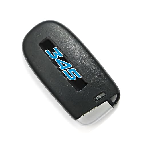 Image of TOOLEPIC for Dodge Challenger Charger Durango and Jeep Grand Cherokee Key fob Badges 2015-2024-Set of 2 - Finest Stickers Inlays Emblems Accessories for 345 Hemi, Ideal for Decals - Baby Blue