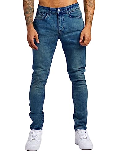 Osheoiso Vaqueros Rasgados de Hombre Skinny Denim Jeans Hip Hop S...