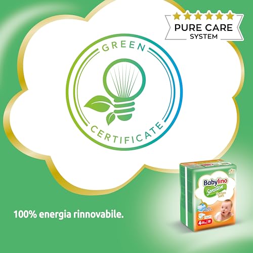 Babylino Sensitive Cotton Soft, Pannolini Taglia 4, Maxi (8-13kg), 150 Unità - 11