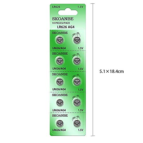 Skoanbe 10Pack Sr626Sw 377 Lr626 Ag4 1.5V Watch Battery #TOP6
