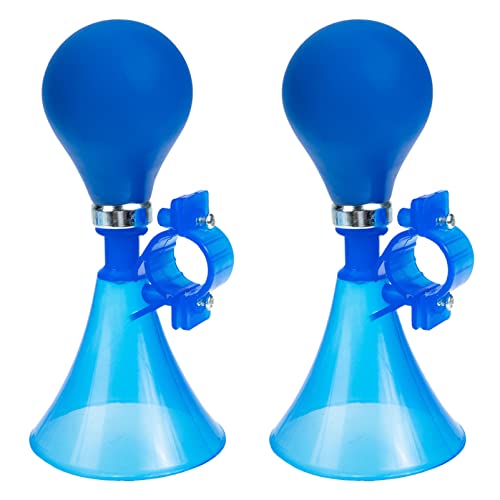 Abaodam 2Pcs Bike Horn Squeeze Bell for Bicycles Easy to Install Air Squeeze Horns Warning Accessory for Boys for Tricycles and Scooters
