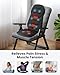 COMFIER Massage Seat Cushion, Back Massager with 8 Vibration Nodes & 5 Modes, Adjustable Chair Massage Pad with Heat for Home Office, Heated Chair Pad,Gifts for Men,Women