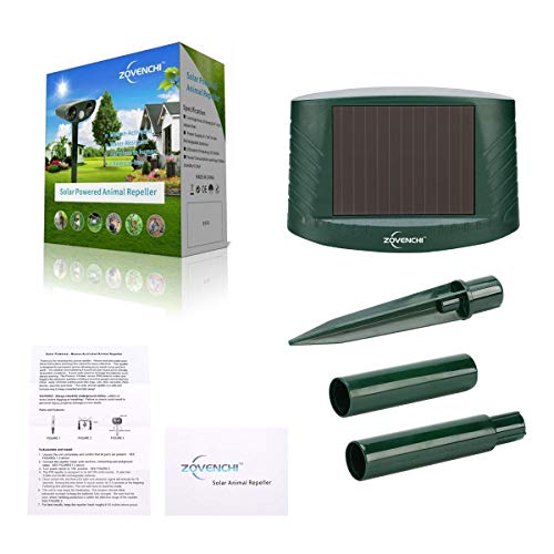ZOVENCHI Solar Ultrasonic Waterproof Animal Repeller Review Solar