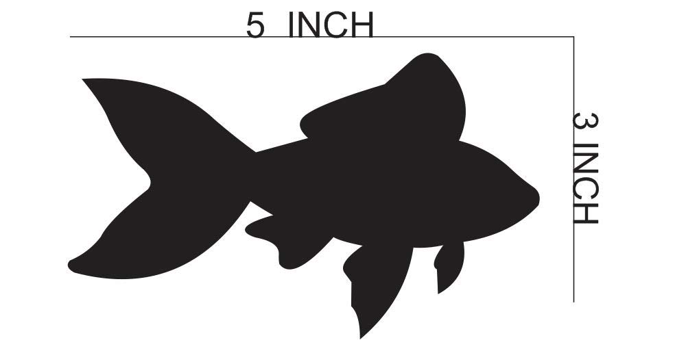 300Sparkles Fish Shape MDF Laser Cutout Base for Kids Art & Craft Work Activity Project Work Home Decor 10 Pcs (5 X 3 INCH) 1