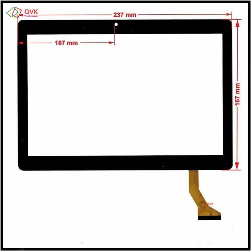 Diagram showing the dimensions of the touch screen panel, 237mm width and 167mm height.