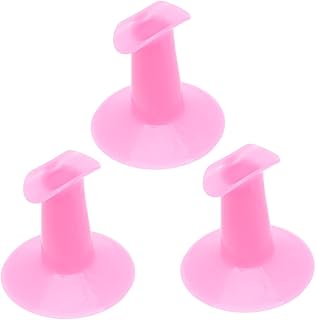 فوميز. مسند يد للاظافر، 3 قطع، قاعدة اصابع للاظافر، تصميم فني للاظافر، مسند يد للاظافر، مسند للاصابع الوردي، مسند اصابع لمستلزمات الاظافر، ادوات يدوية للمانيكير، زهري، مقاس M، أكريليك