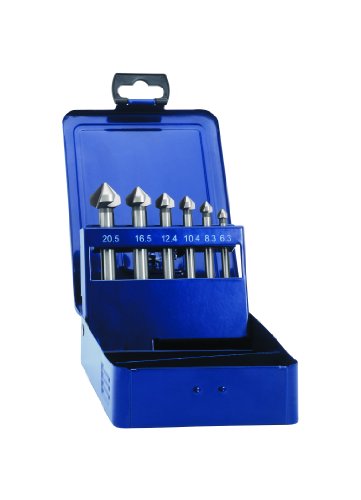 Exact HSS 90 05540 verzinkboor set, diameter 6,3-20,5 mm, DIN 335 C