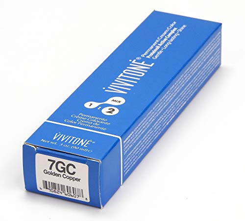 Vivitone Permanent Cream Color 7Gc Golden Copper #TOP24