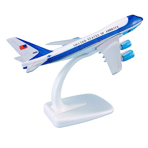 Kit de construcción de modelos de aviones Boeing B747-200 de 16 cm para vitrinas pequeñas