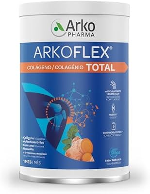 Arkopharma Arkoflex Colágeno Total, Colágeno Hidrolizado, Bote 390 gr, Abordaje 360º del Sistema Locomotor, Buen Funcionamiento de Articulaciones, Huesos, Cartílagos, Músculos y Tendones