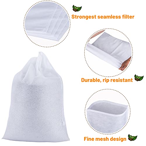 50 Pack Cold Brew Coffee Filters, 20" X 20" Commercial Cold Brew Filters, Filter Bag for Brew Up To 5 LBS Coffee, Fits 5 Gallon Buckets by Vonluxin - Image 3
